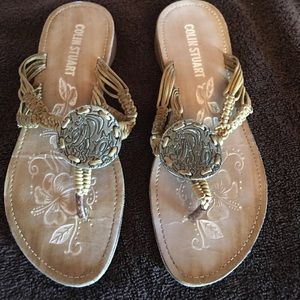 Medallion sandals